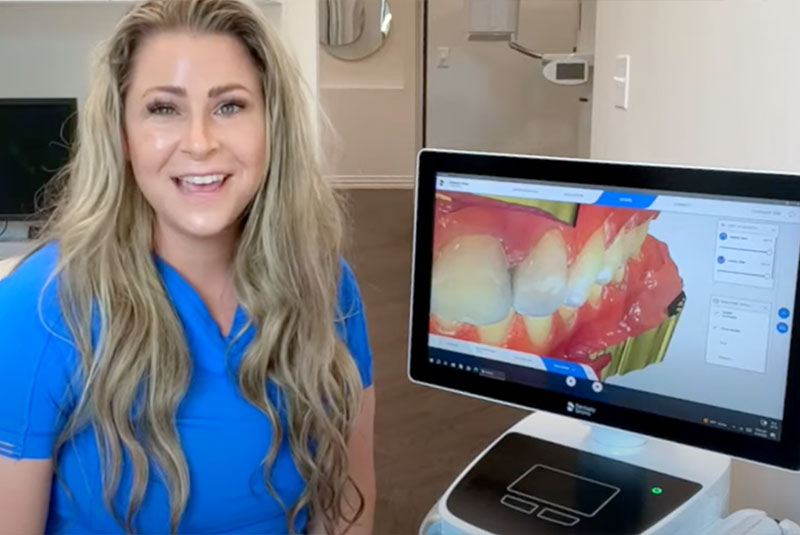 doctor going over dental procedure information within Magnolia Ridge Dentistry